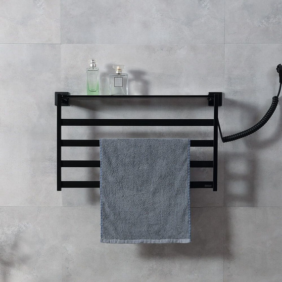 Полотенцесушитель электрический Black & White Universe N-333 B П4 550x350 мм - фото 3