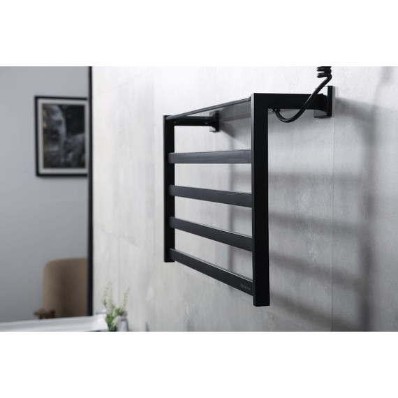 Полотенцесушитель электрический Black & White Universe N-333 B П4 550x350 мм - фото 4