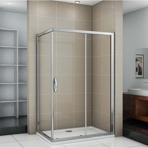 Душевое ограждение Bas Infinity WTW+SP C-CH 110х70 см, хром/прозрачное - фото 3