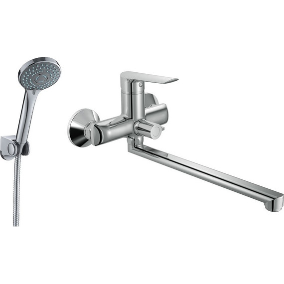 Набор смесителей 3 в 1 для ванны с длинным изливом Imprese Blanice - фото 2