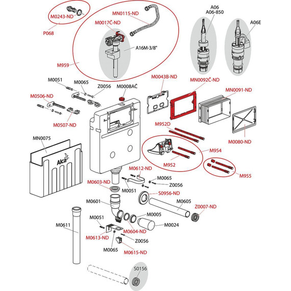 Инсталляция для подвесного унитаза Alcaplast AM112-0001 - фото 2