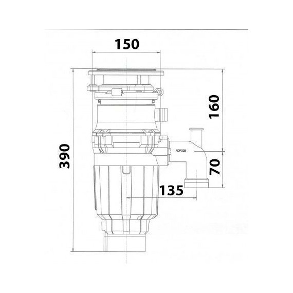 Измельчитель пищевых отходов Bone Crusher BC 910 Slim - фото 6