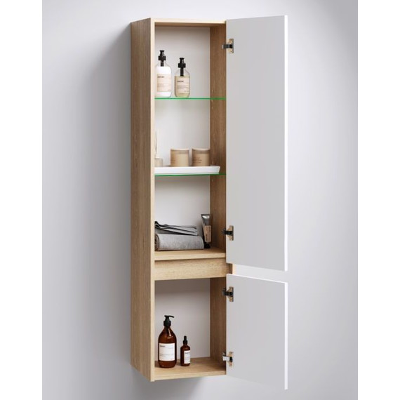 Пенал подвесной Aqwella Сити 35 см SIT0535DB, дуб балтийский - фото 2