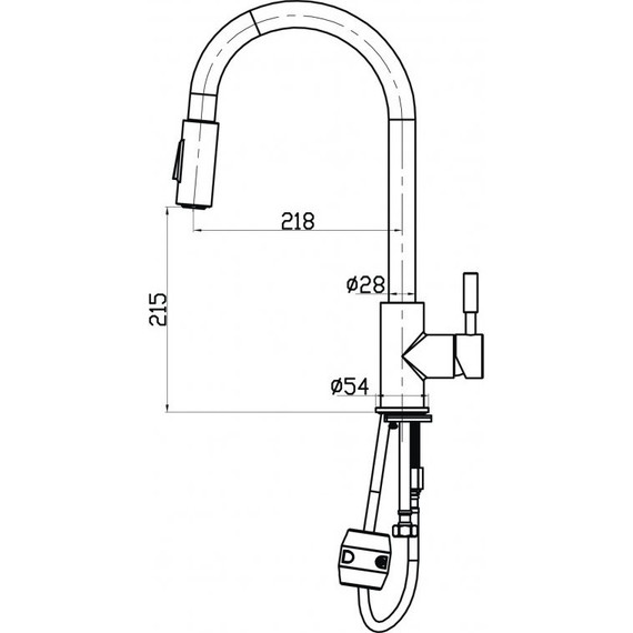 Смеситель для кухни BelBagno BB-LAM31A-IN, сатин - фото 2