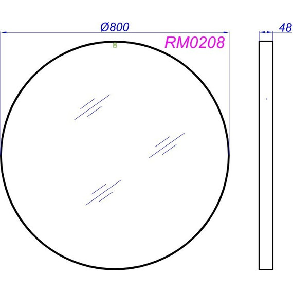 Зеркало Aqwella Fargo 80 см RM0208W, белый - фото, картинка 4 Зеркало Aqwella Fargo 80 см RM0208W, белый - фото 4