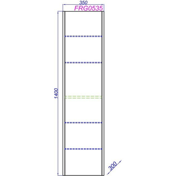 Пенал подвесной Aqwella Fargo 35 см FRG0535DB, дуб балтийский - фото, картинка 7 Пенал подвесной Aqwella Fargo 35 см FRG0535DB, дуб балтийский - фото 7