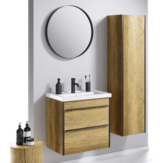 Зеркало Aqwella Fargo 60 см RM0206BLK, черный - фото, картинка 4 Зеркало Aqwella Fargo 60 см RM0206BLK, черный - фото 4