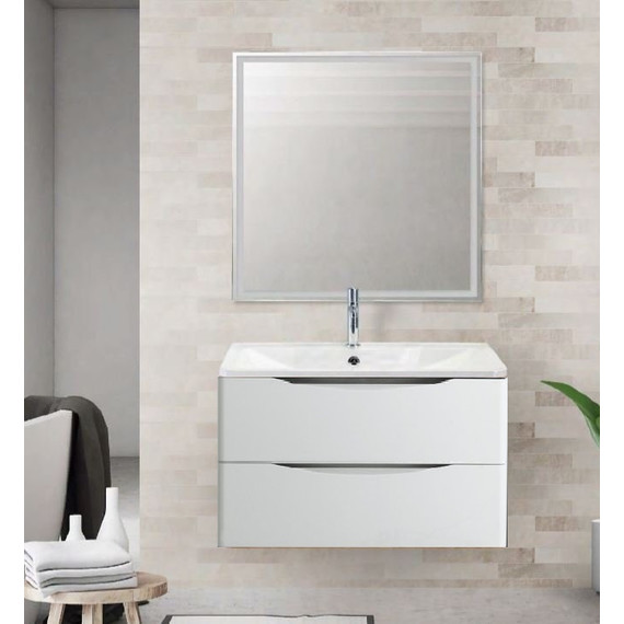 Тумба подвесная с раковиной BelBagno ACQUA-1000-2C-SO-BL 100 см, Bianco Lucido, Цвет фасада: Bianco Lucido - фото, картинка 2 Тумба подвесная с раковиной BelBagno ACQUA-1000-2C-SO-BL 100 см, Bianco Lucido, Цвет фасада: Bianco Lucido - фото 2