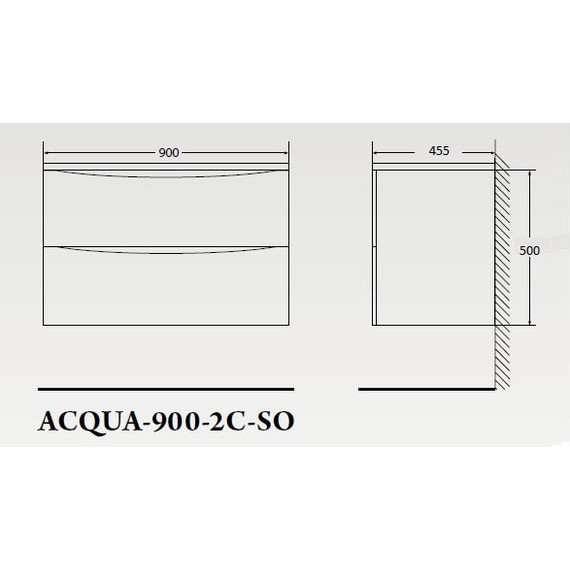 Тумба подвесная с раковиной BelBagno ACQUA-900-2C-SO-RR 90 см, Rovere Rustico, Цвет фасада: Rovere Rustico - фото 4