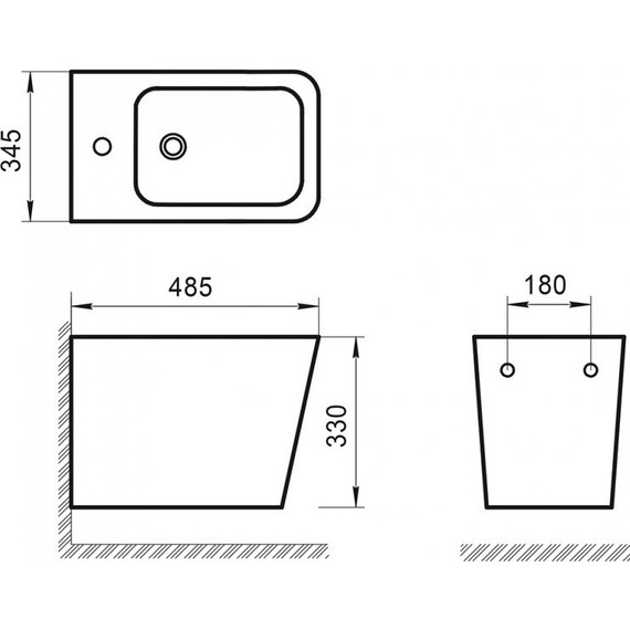Биде подвесное BelBagno Ardente-R BB0520BH - фото, картинка 2 Биде подвесное BelBagno Ardente-R BB0520BH - фото 2