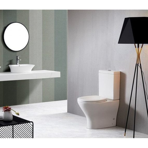 Унитаз-компакт безободковый BelBagno Acqua BB340CPR - фото, картинка 5 Унитаз-компакт безободковый BelBagno Acqua BB340CPR - фото 5