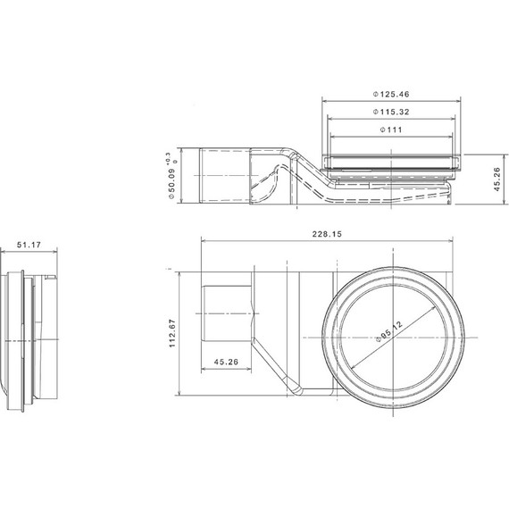 Трап Pestan (BETTOSERB) Confluo Slim Line 65 см 13100033, нержавеющая сталь - фото 12