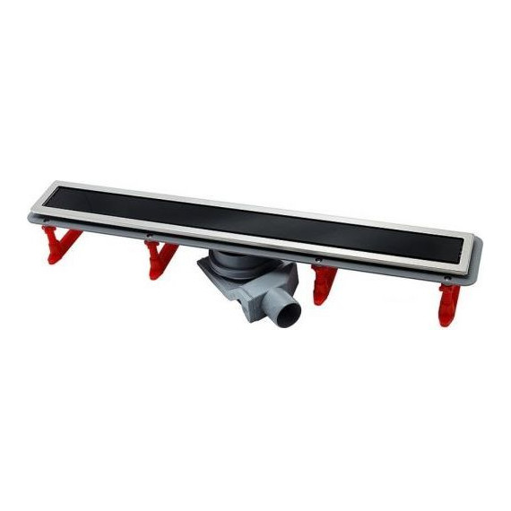 Трап Pestan (BETTOSERB) Confluo Premium Black Glass Line 65 см 13000293, нержавеющая сталь/стекло, хром/черный (под плитку), Цвет производителя: хром, чёрный, Размер трапа: 650 - фото 5