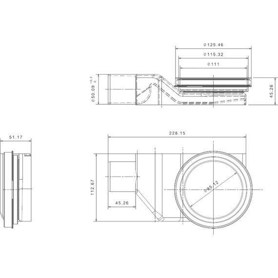 Трап Pestan (BETTOSERB) Confluo Premium White Glass Line 75 см 13000284, нержавеющая сталь/стекло, хром/белый (под плитку), Цвет производителя: хром, белый, Размер трапа: 750 - фото 9