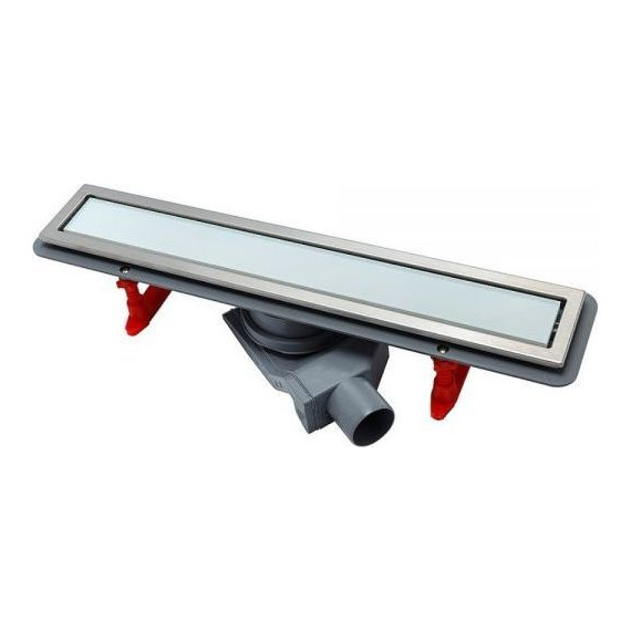 Трап Pestan (BETTOSERB) Confluo Premium White Glass Line 85 см 13000285, нержавеющая сталь/стекло, хром/белый (под плитку), Цвет производителя: хром, белый, Размер трапа: 850 - фото 3