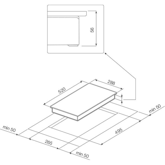 Индукционная варочная поверхность Graude IK 30.1 W Domino - фото 2