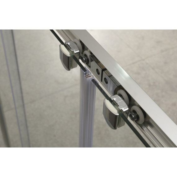 Душевая дверь BelBagno 170-200 см UNIQUE-BF-2-170/200-C-Cr, хром/прозрачное - фото 2