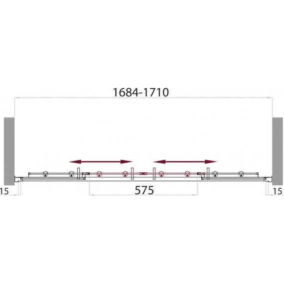 Шторка для ванны BelBagno 170 см UNO-VF-2-170/145-C-Cr, хром/прозрачное - фото 5
