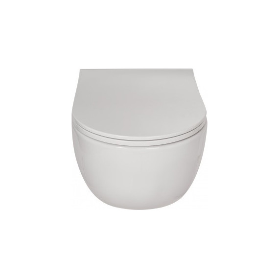 Унитаз подвесной безободковый Berges Wasserhaus Ego 082111 с крышкой микролифт - фото 2