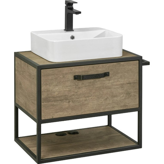 Тумба подвесная с раковиной Акватон Лофт Фабрик 65 см 1A2423K0LTDY0, дуб кантри - фото, картинка 7 Тумба подвесная с раковиной Акватон Лофт Фабрик 65 см 1A2423K0LTDY0, дуб кантри - фото 7