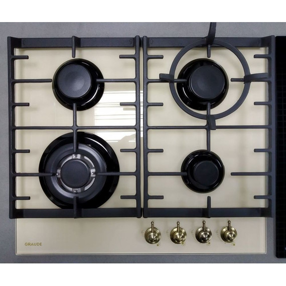 Газовая варочная поверхность Graude GSK 60.1 EL (антично-белое стекло) - фото 2