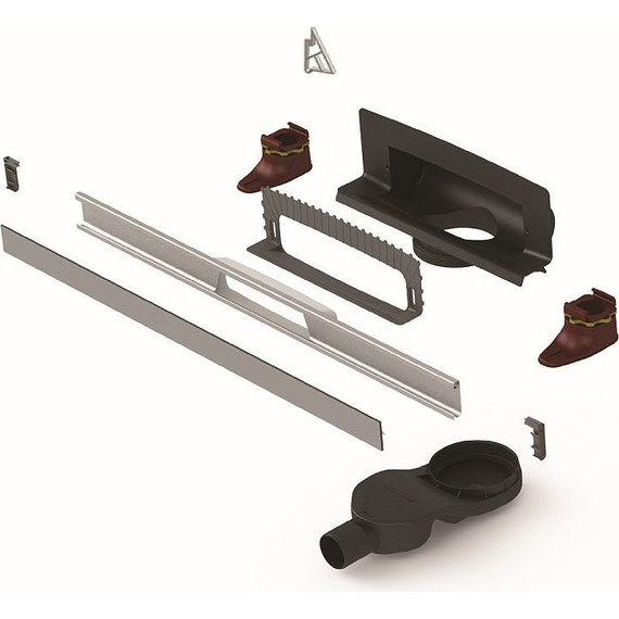 Трап Berges Wasserhaus Wall 60 см 091156, нержавеющая сталь, Цвет производителя: хром глянцевый, Размер трапа: 600 - фото 4