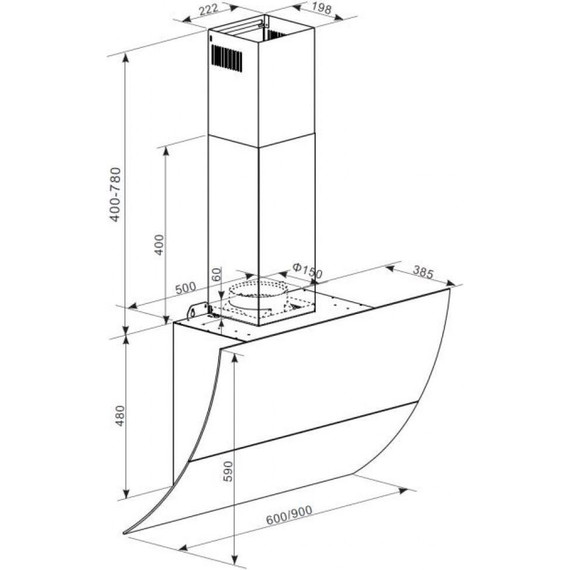 Вытяжка Graude DH 90.3 WE (белое стекло) - фото 4