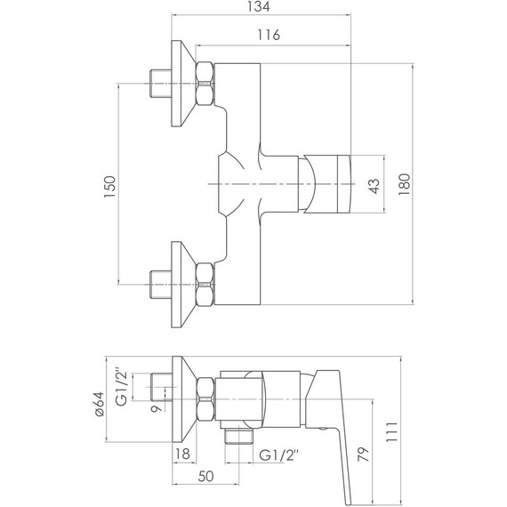Набор смесителей 3 в 1 для душа Imprese Laska - фото 6
