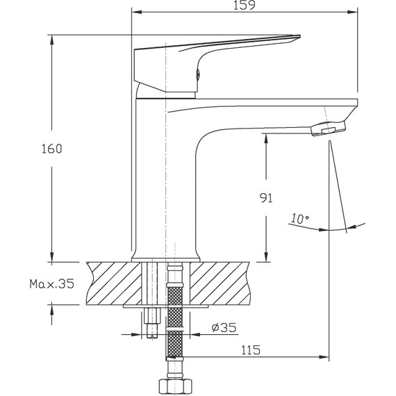 Набор смесителей для душа Imprese Loreta 3 в 1 - фото 5