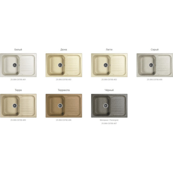 Кухонная мойка Dr.Gans Адель 25.090.C0780.405, терра - фото 2