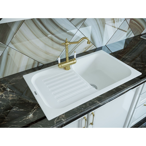 Кухонная мойка Florentina Арона 860 20.225.D0860.201, жасмин, Цвет производителя: жасмин - фото, картинка 2 Кухонная мойка Florentina Арона 860 20.225.D0860.201, жасмин, Цвет производителя: жасмин - фото 2