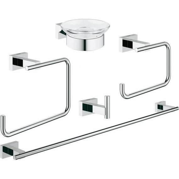 Набор аксессуаров для ванной комнаты Grohe Essentials Cube 40758001 - фото 