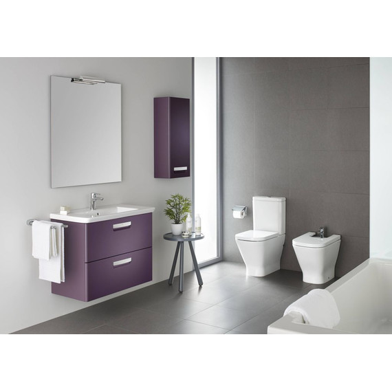 Тумба подвесная с раковиной Roca Gap 60 см ZRU9302742, фиолетовый - фото 5