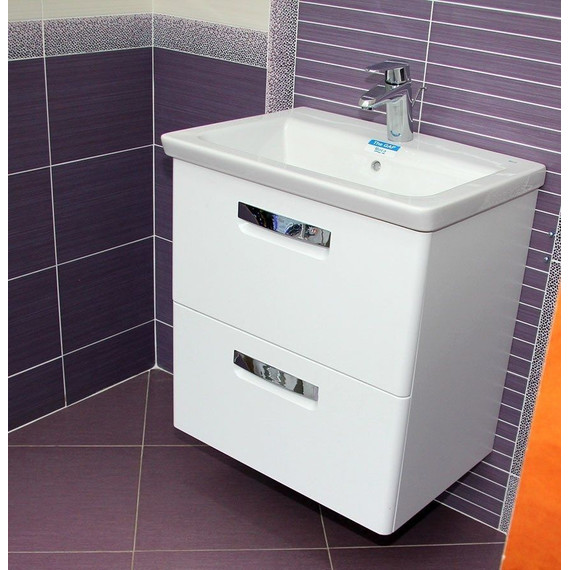 Тумба подвесная с раковиной ROCA The GAP 60 см ZRU9302734, белый - фото, картинка 7 Тумба подвесная с раковиной ROCA The GAP 60 см ZRU9302734, белый - фото 7