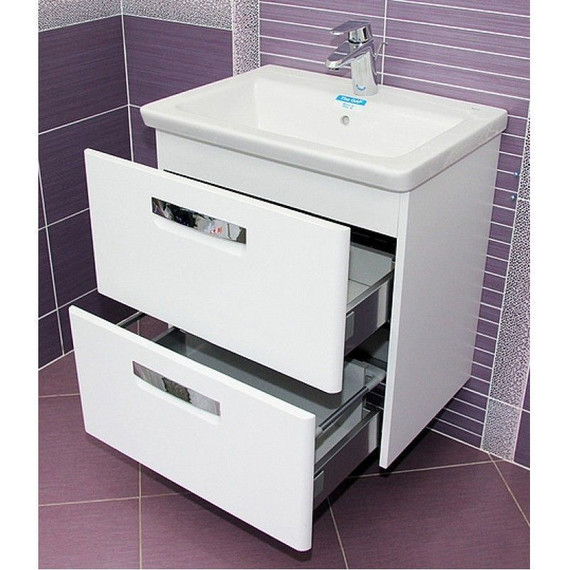 Тумба подвесная с раковиной ROCA The GAP 60 см ZRU9302734, белый - фото, картинка 8 Тумба подвесная с раковиной ROCA The GAP 60 см ZRU9302734, белый - фото 8