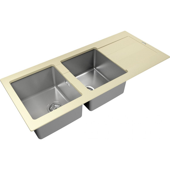 Кухонная мойка Florentina Комби 1160, шампань, Цвет производителя: шампань - фото 2