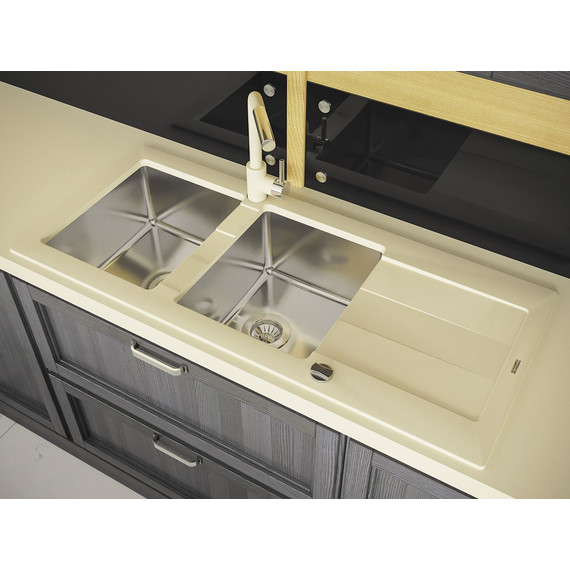Кухонная мойка Florentina Комби 1160, шампань, Цвет производителя: шампань - фото 3