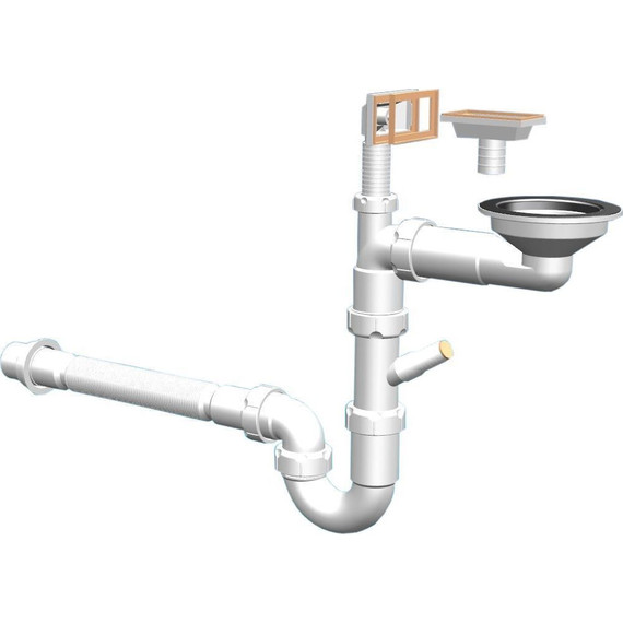 Кухонная мойка Florentina Комби 650 21.390.B0650.202, шампань, Цвет производителя: шампань - фото 6