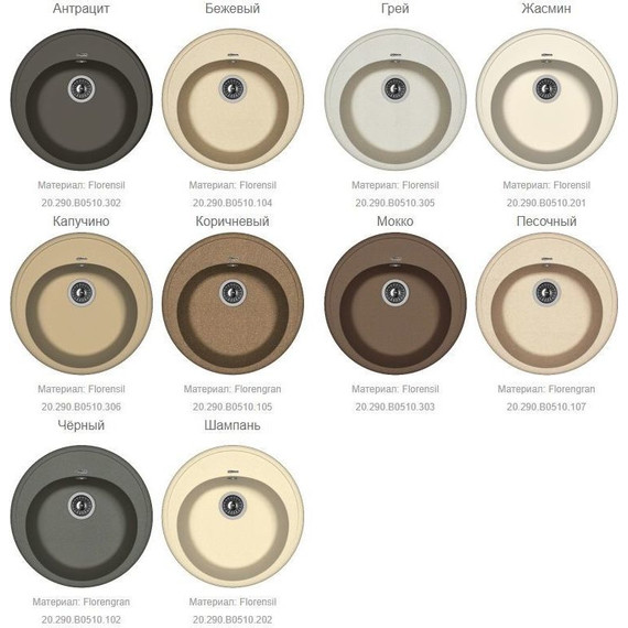 Кухонная мойка Florentina Лотос 510 20.290.В0510.202, шампань, Цвет производителя: шампань - фото 3