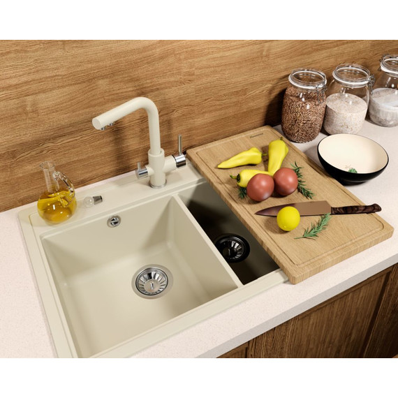 Кухонная мойка Florentina Липси 820 20.370.E0820.201, жасмин, Цвет производителя: жасмин - фото 2