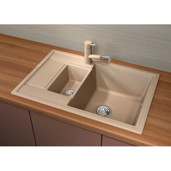 Кухонная мойка Florentina Липси 780K 20.250.D0780.306, капучино, Цвет производителя: капучино - фото, картинка 2 Кухонная мойка Florentina Липси 780K 20.250.D0780.306, капучино, Цвет производителя: капучино - фото 2