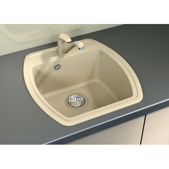 Кухонная мойка Florentina Нире 480 20.190.В0480.104, бежевый, Цвет производителя: бежевый - фото 2