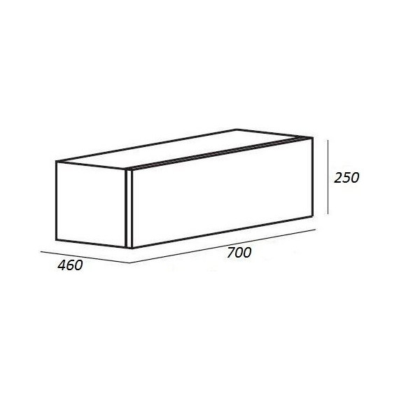 Тумба подвесная со столешницей Cezares CADRO-70/46/30-1C-SO-MET 70 см, черный/белый - фото, картинка 5 Тумба подвесная со столешницей Cezares CADRO-70/46/30-1C-SO-MET 70 см, черный/белый - фото 5