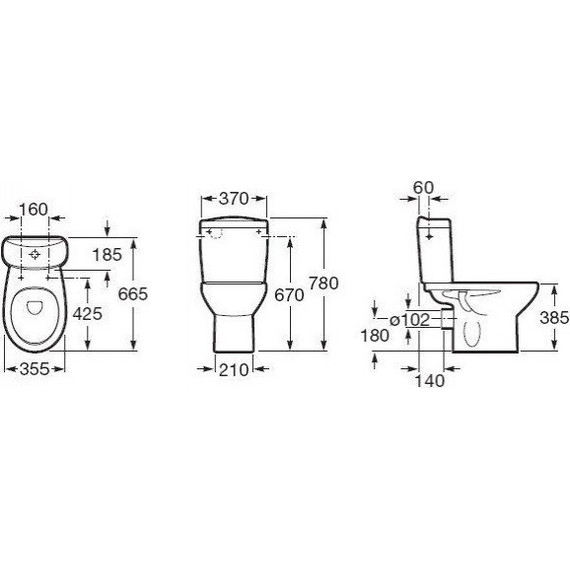 Унитаз-компакт Roca Victoria 342399000 - фото 7
