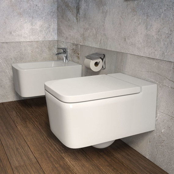 Унитаз подвесной безободковый Roca INSPIRA SQUARE 346537000 - фото, картинка 3 Унитаз подвесной безободковый Roca INSPIRA SQUARE 346537000 - фото 3