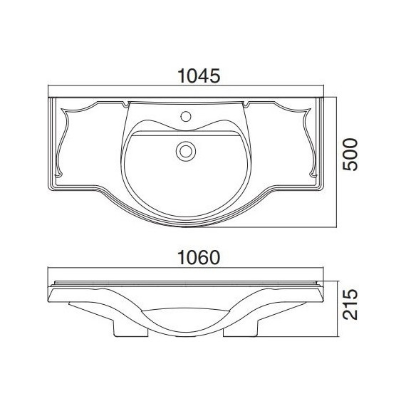 Раковина мебельная Roca America 105 см 327205000 - фото 3