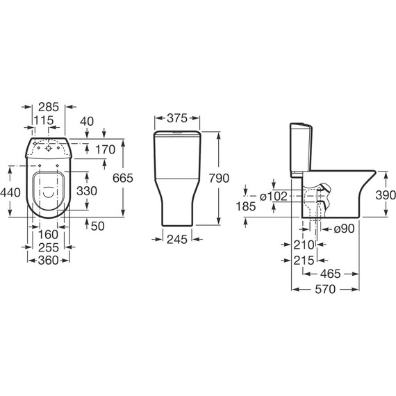 Унитаз-компакт Roca Leon 342649000 - фото 5