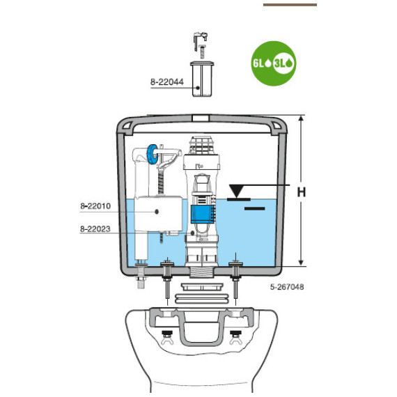 Унитаз-компакт Roca Leon 342649000 - фото 4