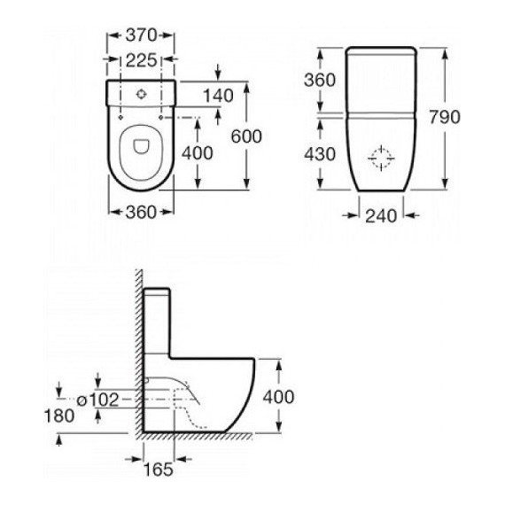 Унитаз-компакт Roca Meridian New 342248000 - фото, картинка 4 Унитаз-компакт Roca Meridian New 342248000 - фото 4