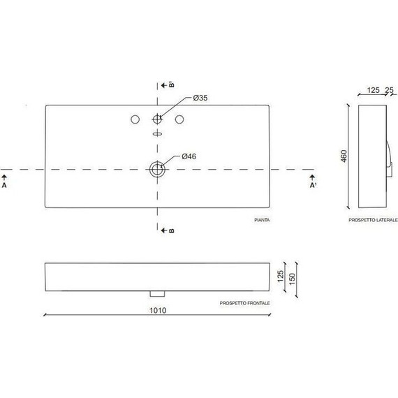 Тумба подвесная с раковиной Cezares Molveno 46-100-2C-SO-BET 100 см, Beton - фото, картинка 7 Тумба подвесная с раковиной Cezares Molveno 46-100-2C-SO-BET 100 см, Beton - фото 7